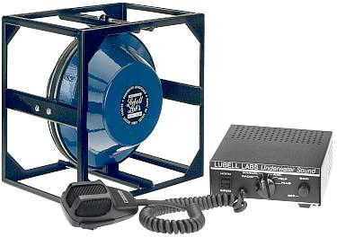 Lubell System 3300: altoparlante LL916C con gabbia, amplificatore a sirena e microfono palmare